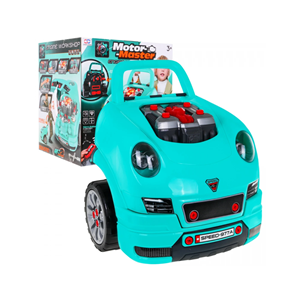 ماشین اسباب بازی ریموت دار موتور مستر Motor Master مدل کاپوت پورشه آبی Kids Engine Toy _ماشین اسباب بازی